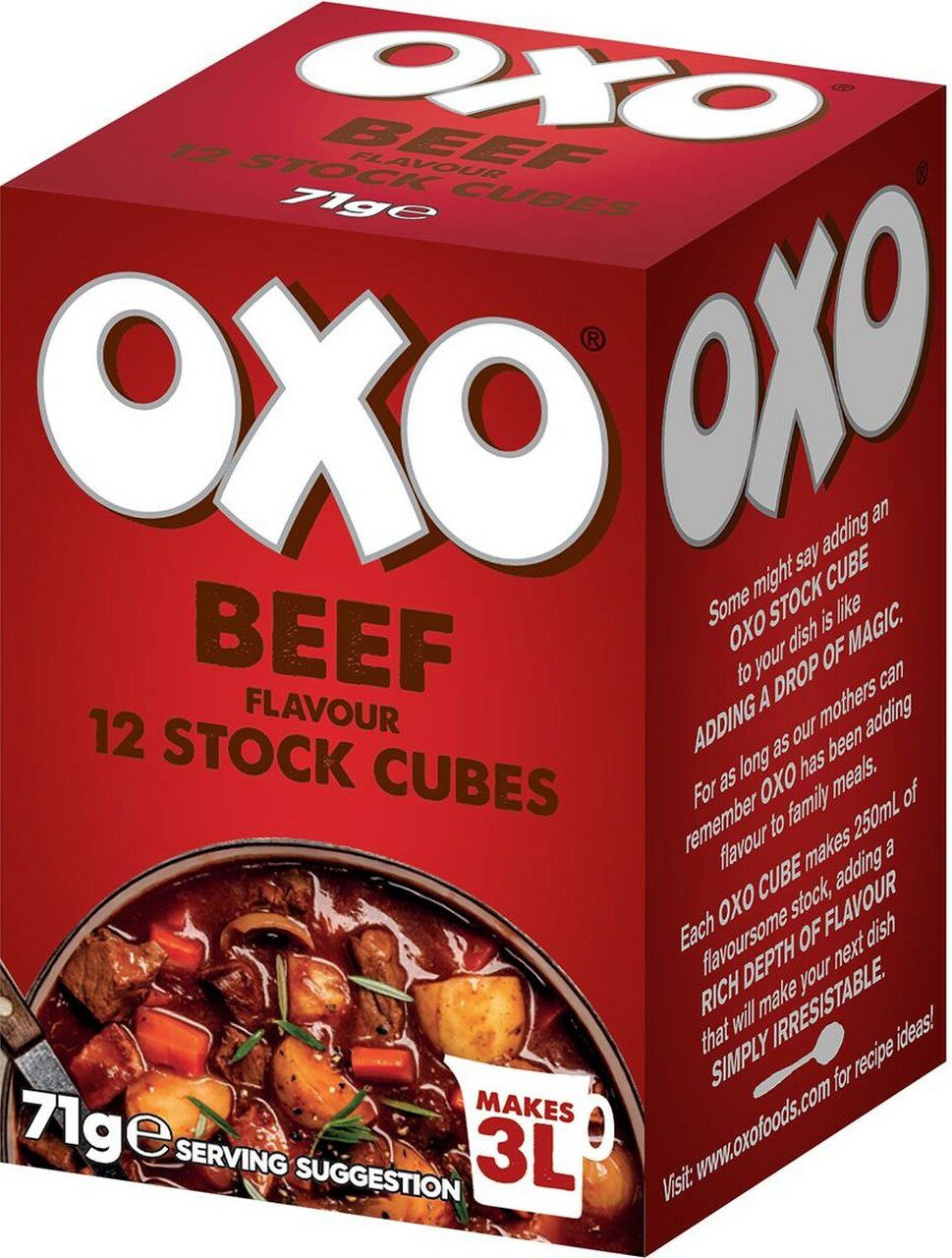 OXO Cubes Beef Flavour 71g X 2 boxes UK England British Mini Market