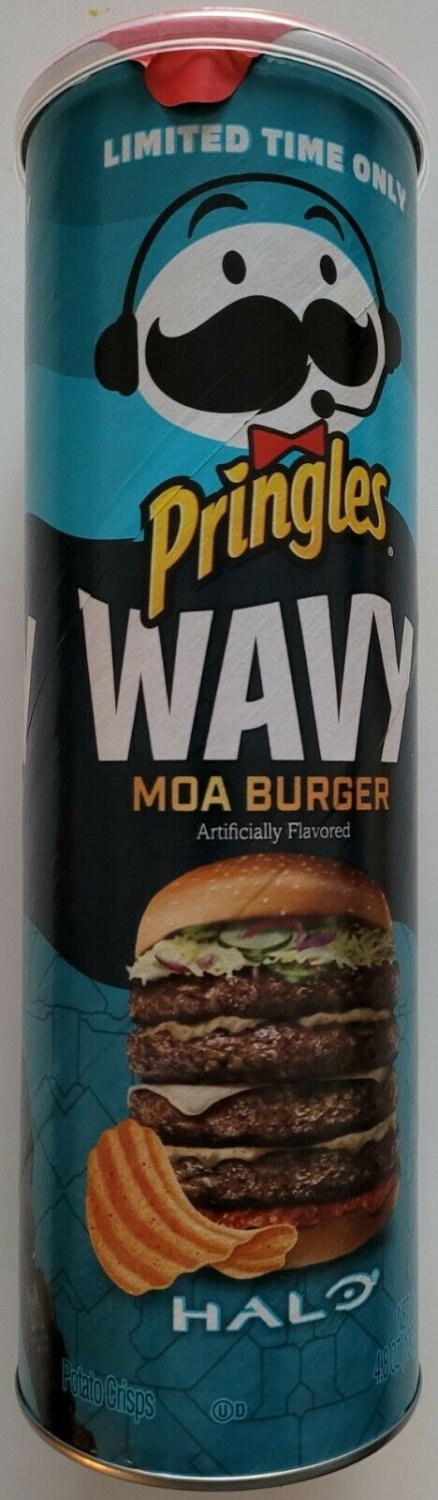 Collectible - PRINGLES WAVY MOA BURGER FLAVOR POTATO CHIPS  Limited Edition  -From Europe