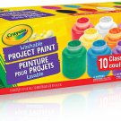 Crayola 10  project paints 59ml Paint Jars   Washable Classic Colours Arts & Crafts from canada