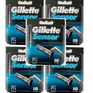 Gillette Sensor Razor Blade Refills - 50 Cartridges 100% AUTHENTIC