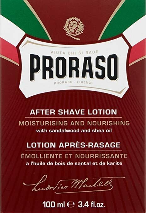 2X Proraso After Shave Lotion with Sandalwood and Shea Butter, 3.4 fl oz