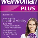 Vitabiotics Wellwoman Plus Tablets 56 Capsules- Health and Vitality -Made in England