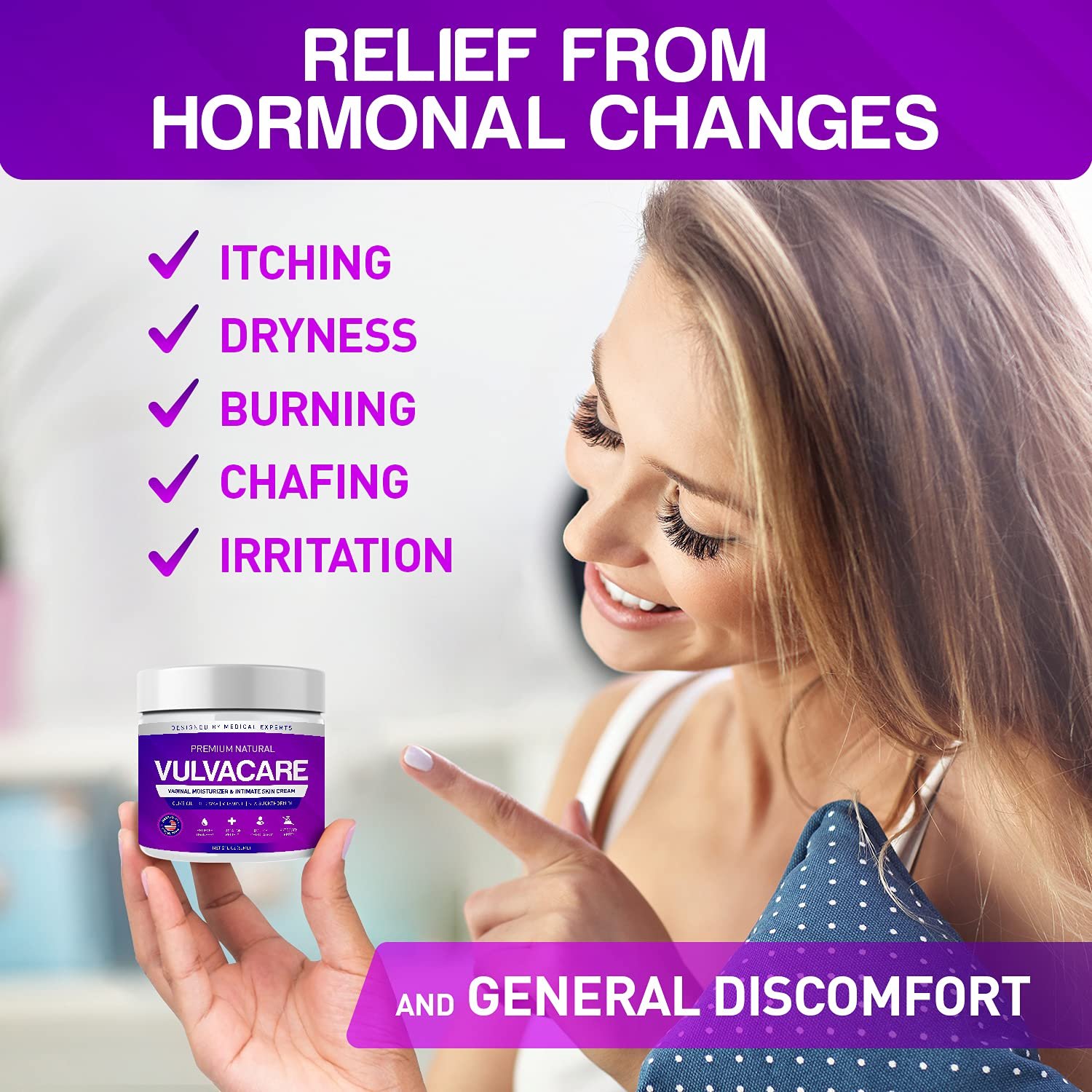 Organic Vaginal Moisturizer, Vulva Balm Cream, Intimate Skin Care