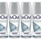 Mum Deodorant 48 hours Roll On Unperfumed 50 ml, Pack of 6 From UK