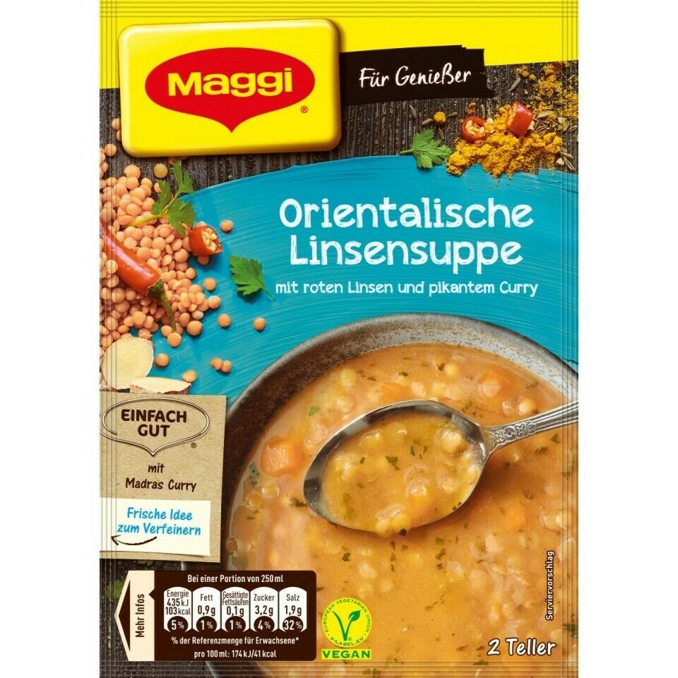 5 x Maggi5 x Maggi Oriental lentil soup /Orientalische Linsensuppe from germany