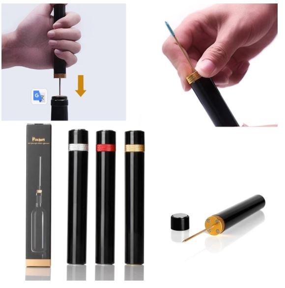 Air Pump Wine Bottle Opener Stainless Steel Pin Mini Portable  Wine Bottle Openers Home Barwine