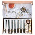 Cool Gift Set, Tea Therapy Tea Infusion Gift Set, Includes 7   Flavored Loose Leaf Teas +Tea Infuser
