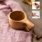 Handmade Water Coffee Mug Rubber Wooden Tea Milk Cups Juice Milk Water