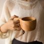 Handmade Water Coffee Mug Rubber Wooden Tea Milk Cups Juice Milk Water