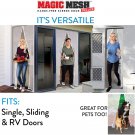 Magic Mesh  e- White- Hands Free Magnetic Screen Door,   Keeps Bugs Out, Doors up to 39 x 83 Inches