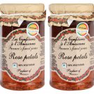 Gourmet Rose Petal Jam Andresy  - All natural French jam- By  Confitures a l'Ancienne France 2 Jars