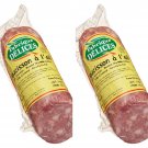 Fabrique Delices Saucisson a l'ail (Garlic Sausage), 7-Ounce Chubs (Pack of 2)