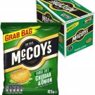 McCoy's Ridge Cut Crisps, Cheddar & Onion Flavoured Potato Crisp Snacks, 36pk-from UK