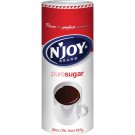 N'Joy Sugar Canister | 20 Ounce, Pack of 6 | 100% Pure Granulated Sugar