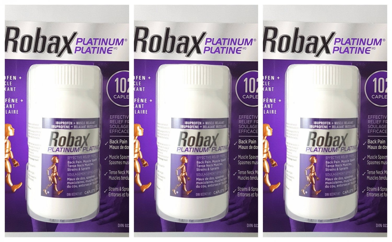 Robax Platinum Pain Reliever and Muscle Relaxant – 18 Count - CTC Health