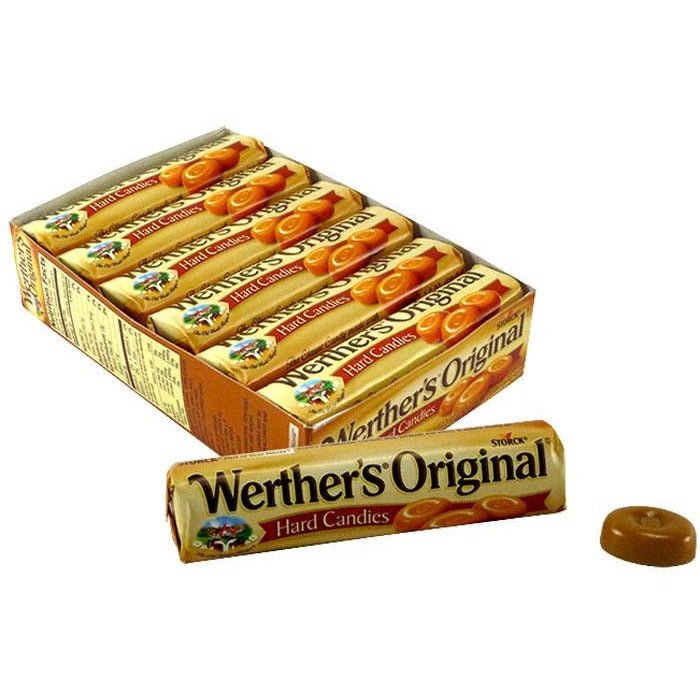 Werther's Original Hard Caramel Candy - Roll-Full Box Of 24-From UK