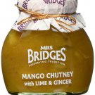 Mango Chutney with Lime and Ginger made in UK by MRS Bridges-From UK