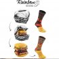 Men Women Funny Hamburger- For  Burger Lovers Socks Box - 2 Pairs