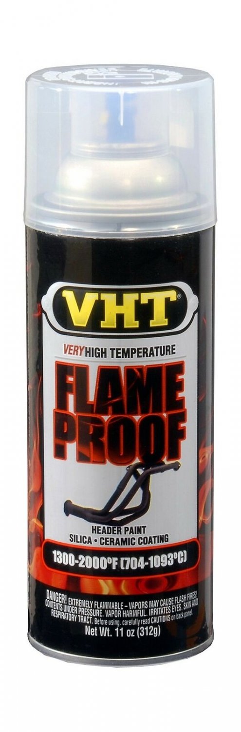 VHT Automotive Header Paint 11 oz. Satin Clear Matte Finish 2000Â°F Flame-Proof