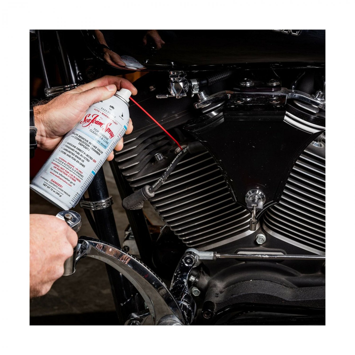Sea Foam Spray Top Engine Cleaner Lube Cleaner Intake Valve Pistons