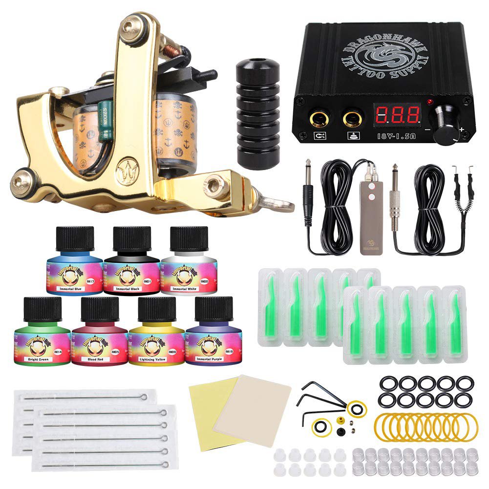 Dragonhawk Complete Tattoo Kit High Quality Safe Human Skin New Design