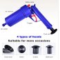 Dredge Plug Air Pump Pressure Pipe Plunger Drain Cleaner Sewer Sinks toilet Blocked