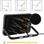 Onforu 2 Pack 50W LED Flood Light with Plug, 5000lm Super Bright LED Work Ligh