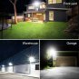 Onforu 2 Pack 50W LED Flood Light with Plug, 5000lm Super Bright LED Work Ligh