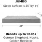 Orthopedic Dog Bed Cooling Gel Memory Foam Traditional Egg Crate Pet Mattress