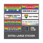 28 Pcs Original Funny Gay LGBT Prank Bumper Stickers for Truck,Cars,luggage