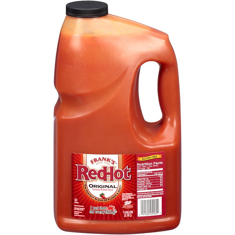 Frank's RedHot Original Cayenne Pepper Sauce, 1 Gallon Jug