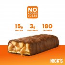 Swedish Nick's  N!CK’S Keto Snack Bar, Chocolate Peanut Keto Snack, 3g Net Carbs,  Ship From USA