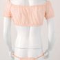 Men 2 Pcs Sissy Lingerie Set  Nightwear Off Shoulder Ruffled Crop Top   Frilly Thongs Mini Briefs