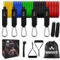 Whatafit Resistance Bands Set, Exercise Bands w/ Door Anchor, Home Workout, 11pc