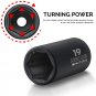 Neiko 02440A 3/8 Inch Drive Impact Socket Set, CR-V Steel, SAE & Metric |