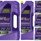 Royal Purple 51020 API-Licensed SAE 0W-20 High Performance Synthetic Motor Oil 5 qt