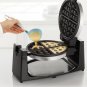 Belgian Waffle Maker Commercial Double Waring Breakfast Iron Kitchen Heavy