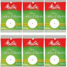 Melitta 3.5 Inch White Disc Coffee Filters Pack of 6