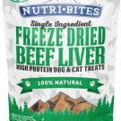Nutri Bites Beef Liver Dog Cat Treats Freeze Dried High Protein  500 gr from Canada