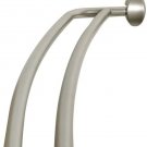 NeverRust Double Curved Shower Rod, Satin Nickel  45 to 72 inch