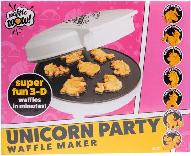 Unicorn Mini Waffle Maker- Creates 7 Different Unicorn Animal Shaped  Waffles in Minutes- A Fun and Cool Magical Breakfast for Kids & Adults -  Electric