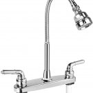 RV Kitchen Faucet Replacement with Flexible Arc 360 Degree for 8 inch center top center