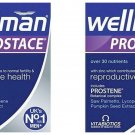 2X Vitabiotics Wellman Prostace Reproductive Health Saw Palmetto Zinc 60 Tablets -Made in England