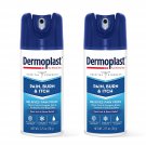 Dermoplast Pain, Burn & Itch Relief Spray for Minor Cuts, Burns and Bug Bites,  2 can