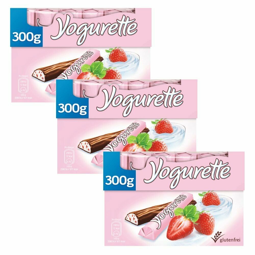 72- Ferrero Yogurette  -Chocolate Yogurt Strawberry-Sweets from Germany