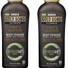 Gold Bond Ultimate Men's Essentials Body Powder, 10 oz, Pack of 2