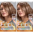 L'Oreal Paris Feria Multi-Faceted Shimmering Permanent Hair Color, B61 Downtown Brown, Pack of 2