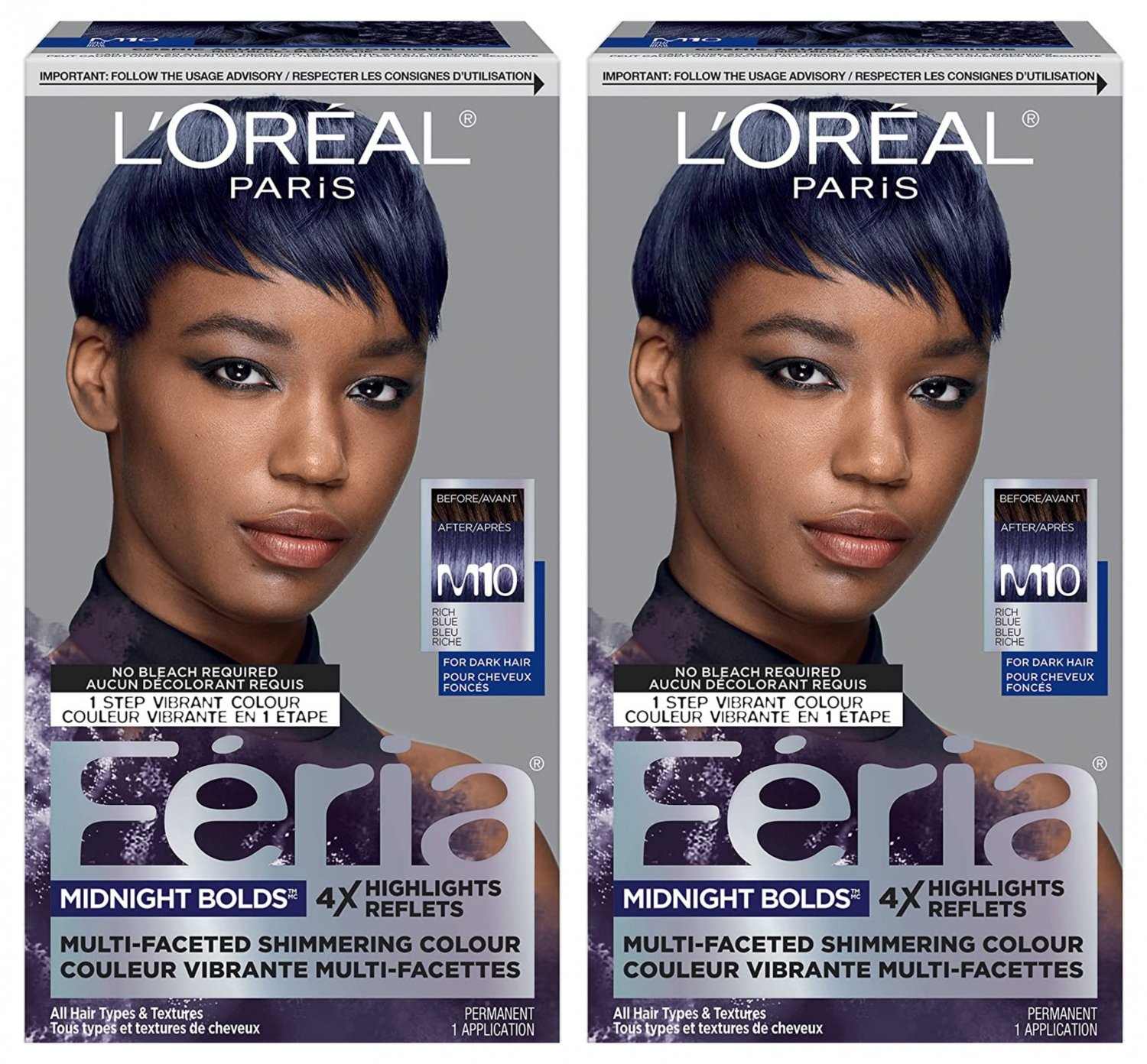 Loreal Paris Feria Multi Faceted Shimmering Permanent Hair Color M10