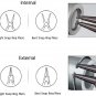 4 Pcs Mini Snap Ring Pliers Set Heavy Duty External/Internal Circlip Pliers with Straight/Bent Jaw