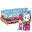 Crystal Light Raspberry Tea Drink Mix 72 Packets, 12 Canisters of 6